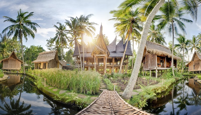 Terrasse du Bambu Indah, Indonésie