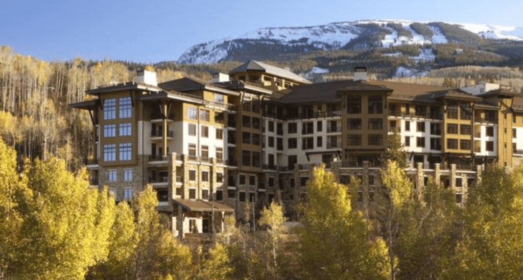 The Viceroy hotel exterior in Snowmass, Colorado.