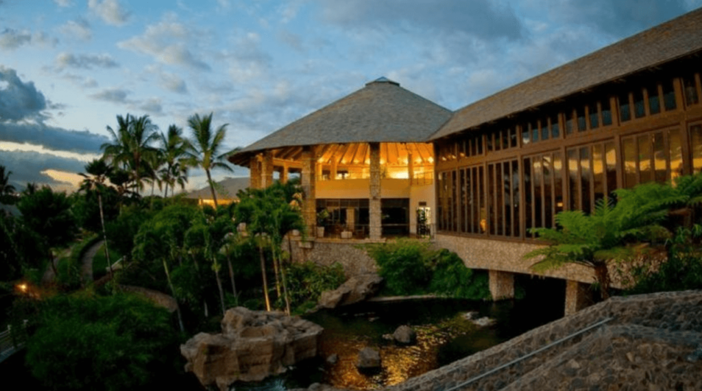 Hotel Wailea Clifftop Exterior at Dusk